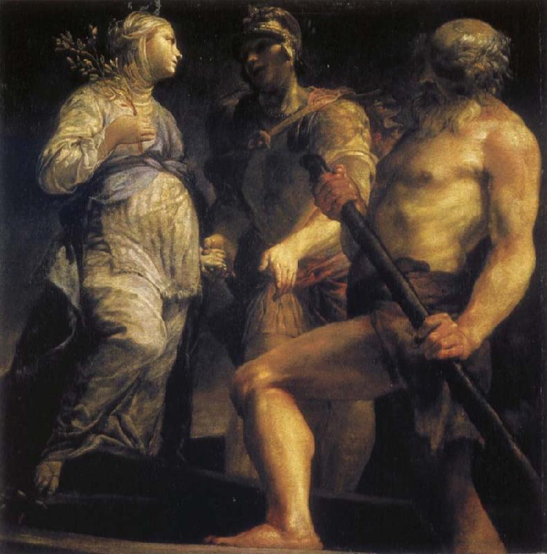 Giuseppe Maria Crespi Aeneas with the Sybil and Charon